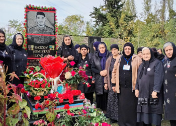 Vətən müharibəsi şəhidi Əzizov Şəmistan İlyas oğlu oğlunun dördüncü ildönümü qeyd edilib