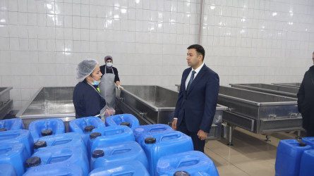 Rayon İcra Hakimiyyətinin başçısı Orxan Mürsəlov “Göyçay Süd” ASC-də olub