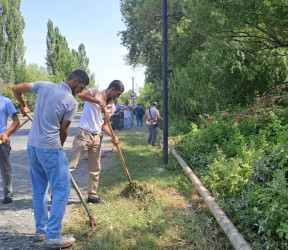 Göyçay rayonununda təmizlik və abadlıq aksiyası həyata keçirildi