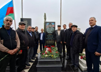 Vətən müharibəsi şəhidi Mütalib Xudiyevin beşinci ildönümü qeyd edilib