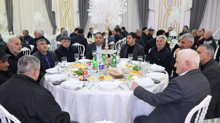 Rayon İcra Hakimiyyəti tərəfindən müqəddəs Ramazan ayı münasibətilə iftar süfrəsi təşkil olunub