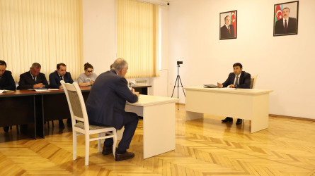 Göyçay Rayon İcra Hakimiyyətinin başçısı Orxan Mürsəlov növbəti vətəndaş qəbulu keçirib