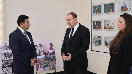 Göyçayda Azərbaycanın Milli Qəhrəmanı Yuri Kovalyovun xatirəsinə həsr edilmiş tədbir keçirilib