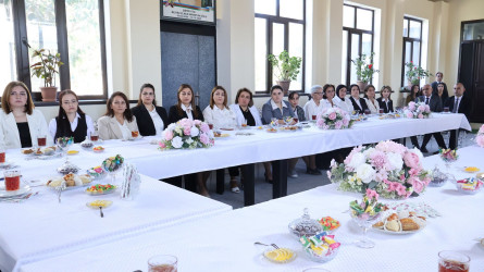 Göyçayda 5 oktyabr - Beynəlxalq Müəllimlər Günü şəhid Elnur Əliyevin evində qeyd olunub