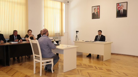 Göyçay Rayon İcra Hakimiyyətinin başçısı Orxan Mürsəlov növbəti vətəndaş qəbulu keçirib