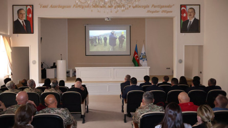 Göyçayda Azərbaycanın Milli Qəhrəmanı Yuri Kovalyovun xatirəsinə həsr edilmiş tədbir keçirilib