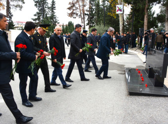 Göyçayda şəhid polkovnik Babək Səmidlinin üçüncü ildönümü qeyd olundu