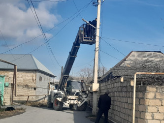 Göyçay şəhəri ərazisində asfaltlanma və abadlıq işləri davam edir