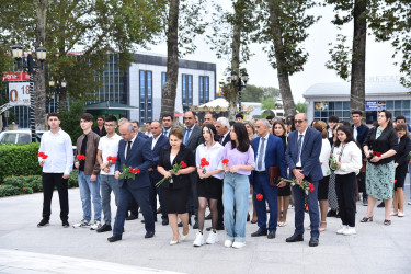 Göyçayda ali məktəbələrə qəbul olunmuş tələbələrlə görüş keçirildi