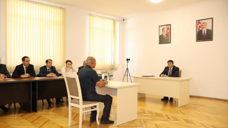 Göyçay Rayon İcra Hakimiyyətinin başçısı Orxan Mürsəlov növbəti vətəndaş qəbulu keçirib