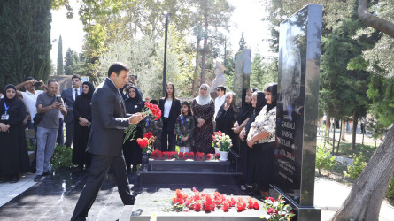 Anım Günü ilə əlaqədar Göyçay Şəhidlər Xiyabanı ziyarət olunub