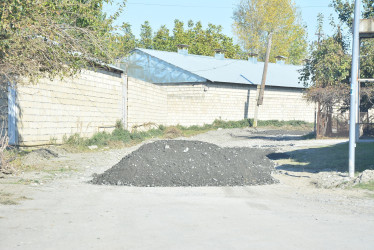 Göyçayda küçələrin asfaltlanması işləri davam etdirilir