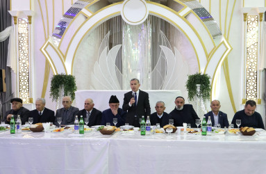 Rayon İcra Hakimiyyəti tərəfindən müqəddəs Ramazan ayı münasibətilə iftar süfrəsi təşkil olunub