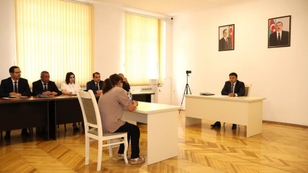 Göyçay Rayon İcra Hakimiyyətinin başçısı Orxan Mürsəlov növbəti vətəndaş qəbulu keçirib