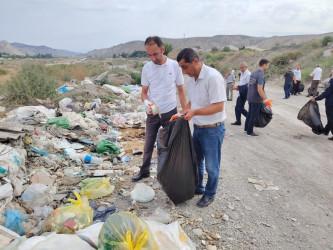 Göyçay rayonunda “Yaşıl dünya naminə həmrəylik ili” çərçivəsində növbəti təmizlik aksiyası keçirilib