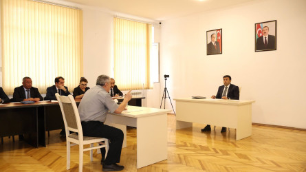 Göyçay Rayon İcra Hakimiyyətinin başçısı Orxan Mürsəlov növbəti vətəndaş qəbulu keçirib