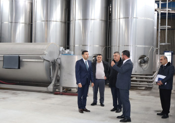 Rayon İcra Hakimiyyətinin başçısı Orxan Mürsəlov “Göyçay Süd” ASC-də olub