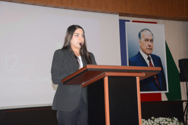 Göyçayda “12 noyabr – Azərbaycan Respublikasının Konstitusiya günü” münasibətilə tədbir keçirilib