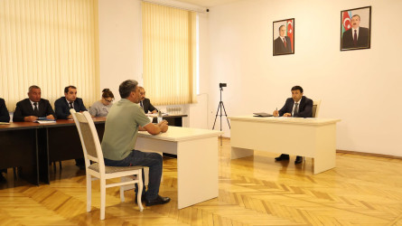 Göyçay Rayon İcra Hakimiyyətinin başçısı Orxan Mürsəlov növbəti vətəndaş qəbulu keçirib