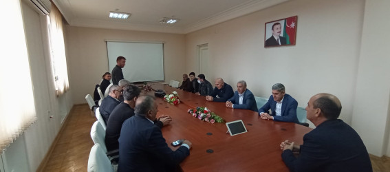 Göyçayda baytarlıq sahəsində həyata keçirilən xidmətlərin təkmilləşdirilməsi ilə bağlı seminar keçirilib