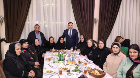 Rayon İcra Hakimiyyətinin başçısı şəhid ailələri ilə birlikdə iftar süfrəsində iştirak edib
