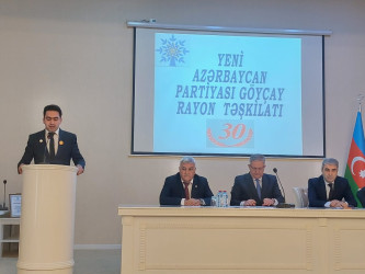 Yeni Azərbaycan Partiyasının Göyçay rayon təşkilatının yaranmasının 30 illiyi ilə əlaqədar təbdir keçirildi