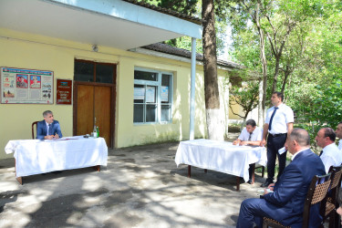 Rayon icra hakimiyyətinin başçısı Cəyirli kəndində vətəndaşlarla növbəti səyyar görüş keçirdi