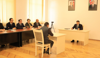 Göyçay Rayon İcra Hakimiyyətinin başçısı Orxan Mürsəlov növbəti vətəndaş qəbulu keçirib