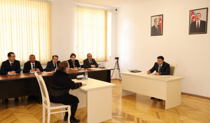 Göyçay Rayon İcra Hakimiyyətinin başçısı Orxan Mürsəlov növbəti vətəndaş qəbulu keçirib