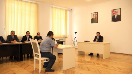 Göyçay Rayon İcra Hakimiyyətinin başçısı Orxan Mürsəlov növbəti vətəndaş qəbulu keçirib