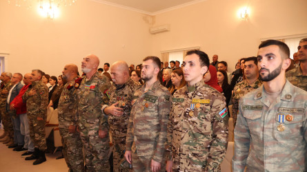 Göyçayda Azərbaycanın Milli Qəhrəmanı Yuri Kovalyovun xatirəsinə həsr edilmiş tədbir keçirilib