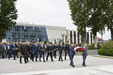 Göyçayda Azərbaycan xalqının Ümummilli Lideri Heydər Əliyevin 100 illik yubileyi qeyd olundu