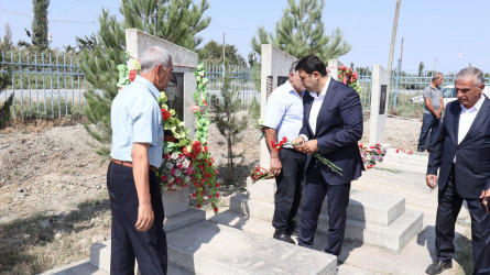 Göyçayda torpaqlarımızın azadlığı uğrunda canından keçən şəhidlərin məzarları ziyarət olunub