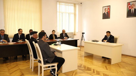 Göyçay Rayon İcra Hakimiyyətinin başçısı Orxan Mürsəlov növbəti vətəndaş qəbulu keçirib