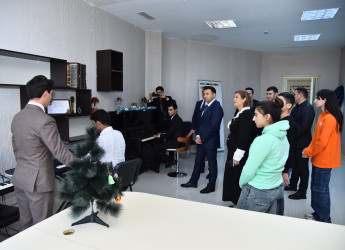 Rayon İcra Hakimiyyətinin başçısı Orxan Mürsəlov Göyçay Gənclər Evinin kollektivi və fəaliyyəti ilə tanış olub