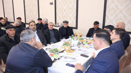 Rayon İcra Hakimiyyətinin başçısı şəhid ailələri ilə birlikdə iftar süfrəsində iştirak edib