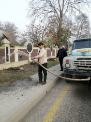 Göyçay şəhərinin ərazisində abadlaşdırma və təmizlik işləri aparılır