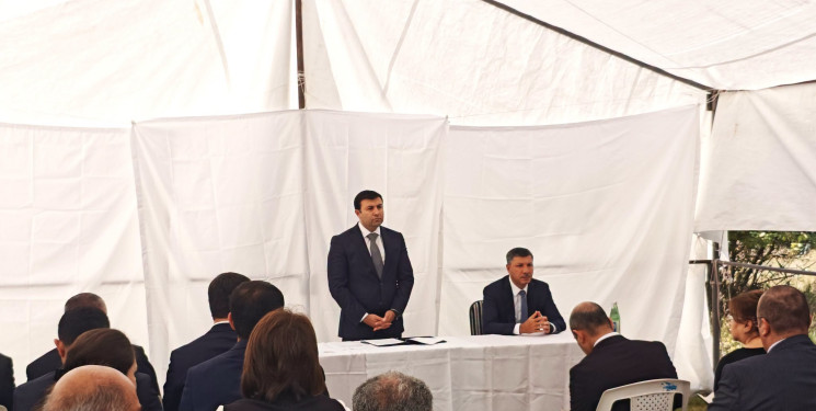 Göyçay Rayon İcra Hakimiyyətinin başçısı Orxan Mürsəlov Alıkənd kəndində səyyar qəbul keçirib
