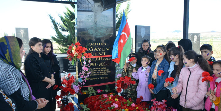 Vətən müharibəsi şəhidi Ağayev Ülvi Valeh oğlunun dördüncü ildönümü qeyd edilib