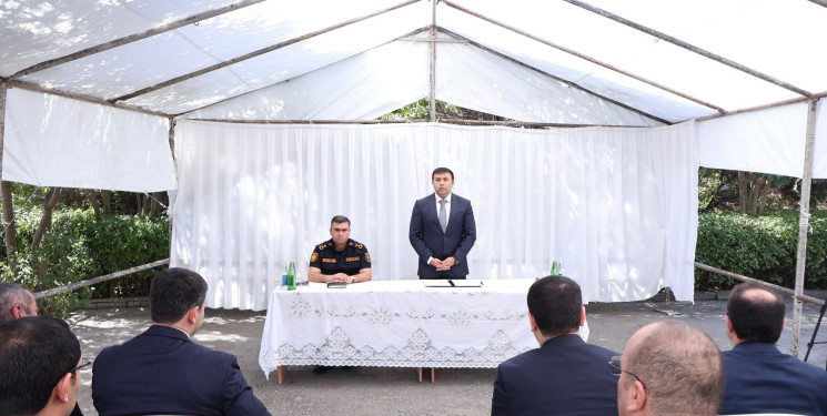 Göyçay Rayon İcra Hakimiyyətinin başçısı Orxan Mürsəlov Mirzəhüseynli kəndində səyyar qəbul keçirib