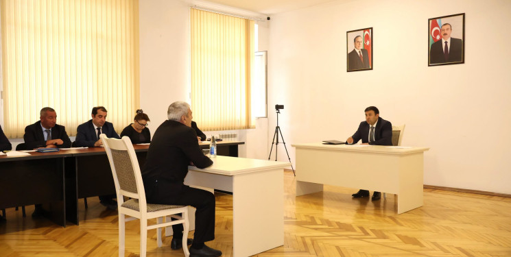 Göyçay Rayon İcra Hakimiyyətinin başçısı Orxan Mürsəlov növbəti vətəndaş qəbulu keçirib
