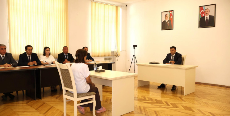 Göyçay Rayon İcra Hakimiyyətinin başçısı Orxan Mürsəlov növbəti vətəndaş qəbulu keçirib