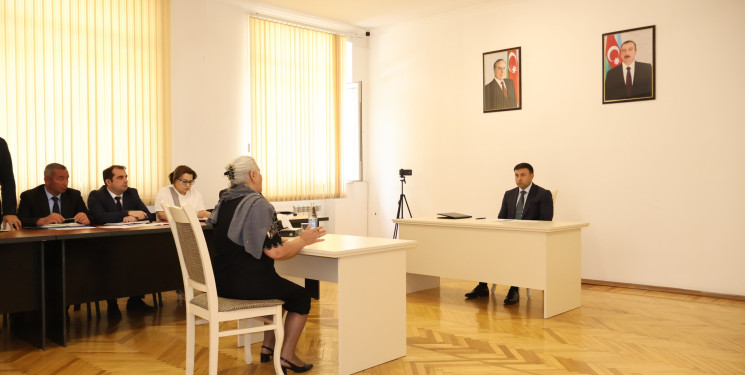 Göyçay Rayon İcra Hakimiyyətinin başçısı Orxan Mürsəlov növbəti vətəndaş qəbulu keçirib