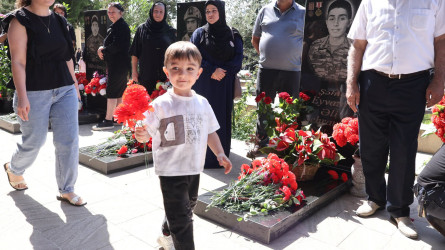 Anım Günü ilə əlaqədar Göyçay Şəhidlər Xiyabanı ziyarət olunub
