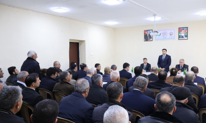 Rayon İcra Hakimiyyətinin başçısı Orxan Mürsəlov Alxasava kəndində səyyar qəbul keçirib