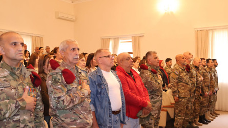 Göyçayda Azərbaycanın Milli Qəhrəmanı Yuri Kovalyovun xatirəsinə həsr edilmiş tədbir keçirilib