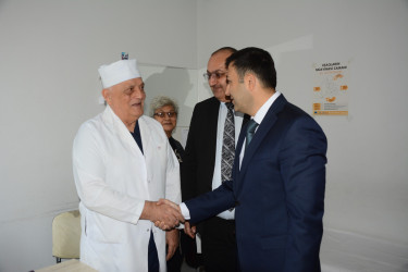 Rayon İcra Hakimiyyətinin başçısı Orxan Mürsəlov “Göyçay rayon Mərkəzi Xəstəxanası” publik hüquqi şəxsində  və Göyçay Təcili Təxirəsalınmaz Tibbi Yardım Stansiyasında olub