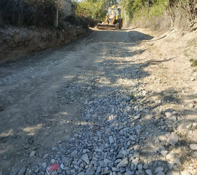 Bığır kənd yolunda təmir və işıqlandırma işləri aparılıb