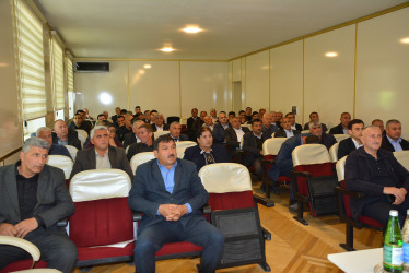 Göyçay rayonunda bitki mənşəli məhsulların ilkin istehsalçıları ilə qida təhlükəsizliyi qeydiyyatı mövzusunda görüş keçirilmişdir