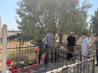 Göyçay Rayon İcra Hakimiyyətinin başçısı Orxan Mürsəlov Azərbaycanın Milli Qəhrəmanı şəhid Yuri Kovalyovun qardaşı Vitali Kovalyov, qızı Regina Kovalyova, onun həyat yoldaşı, Vətən müharibəsi iştirakçısı Denis Quzlayev və şəhidin döyüş yoldaşları ilə görüşüb